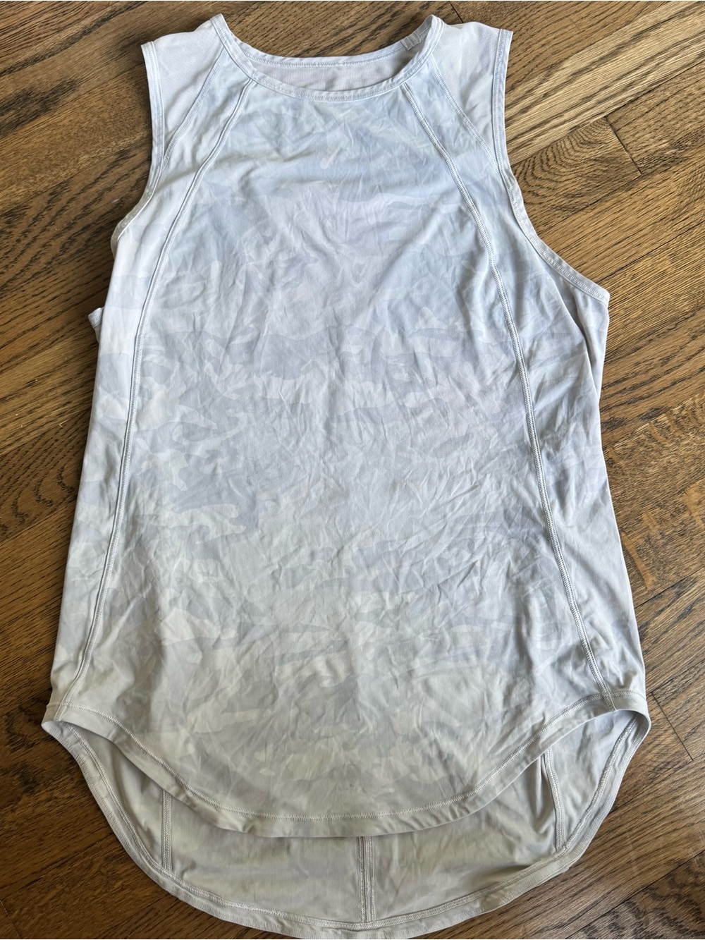 Lululemon - Light Gray Camo Sleeveless Athletic Tank
